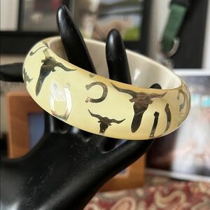 Western longhorn bangle bracelet by Fashion Forward